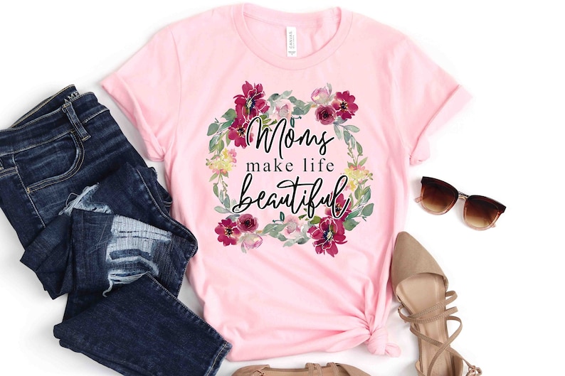 Mama Floral Circle Design